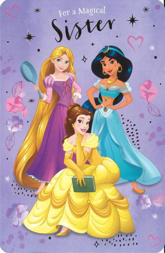 Picture of FOR A MAGICAL SISTER - PRINCESS BIRTHDAY CARD